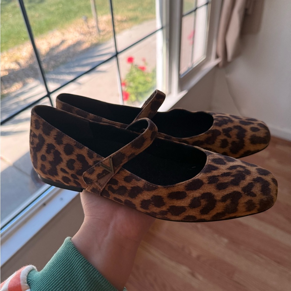 VIONIC Leather Leopard Print Square Toe Mary Jane… - image 3